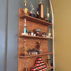Trophy Room Barber Shop - The many hard-earned trophies of Trophy Room.