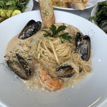 Somethin - Cream Seafood Pasta - Korean Near Me - La Mirada, California Somethin - Cream Seafood Pasta - Korean Near Me - La Mirada, California