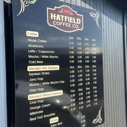 Hatfield Coffee - Menu