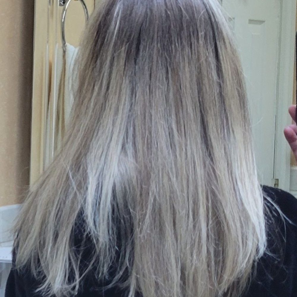 Design dei Capelli - Paid for full highlights, cut and style and she skipped over the entire back of my head. This is the after picture!!! - Hair Salons Near Me - Arvada, Colorado Design dei Capelli - Paid for full highlights, cut and style and she skipped over the entire back of my head. This is the after picture!!! - Hair Salons Near Me - Arvada, Colorado