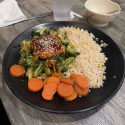 Chopsticks Japanese Restaurant - Terribly overcooked and overpriced teriyaki salmon ($16)