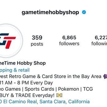 GameTime Hobby Shop - Hobby Shops Near Me - Santa Clara, California GameTime Hobby Shop - Hobby Shops Near Me - Santa Clara, California
