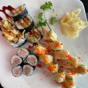 Samurai Restaurant - Volcano roll, yellowtail scallion roll - Japanese Near Me - Fargo, North Dakota