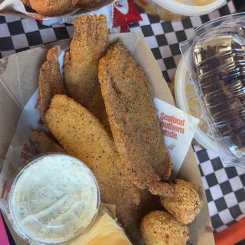 Fishbone Seafood - Talapia Fish and Shrimp Combo Meal - Seafood Near Me - Ontario, California