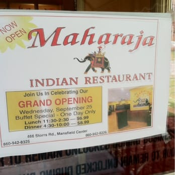Maharaja Indian Restaurant - A deal I certainly missed. My lunch cost 10 bucks. - Indian Near Me - Mansfield Center, Connecticut