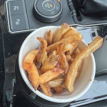 Hot Off The Coals BBQ - The side of fries that came w/sandwich - Barbeque Near Me - Easton, Maryland