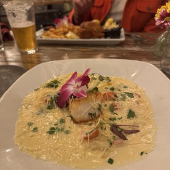 Sur at The Barnyard - Lobster Ravioli + Scallops - New American Near Me - Carmel, California Sur at The Barnyard - Lobster Ravioli + Scallops - New American Near Me - Carmel, California