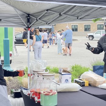 Fishers Farmers Market - These guys and the delicious flavorful drinks, BBQ smoked turkey drumsticks $17 (and one last me 3 days). - Farmers Market Near Me - Fishers, Indiana