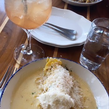 Pepp & Dolores - Limone and Gricia with Strawberry Spritzer. - Italian Near Me - Ohio, Ohio