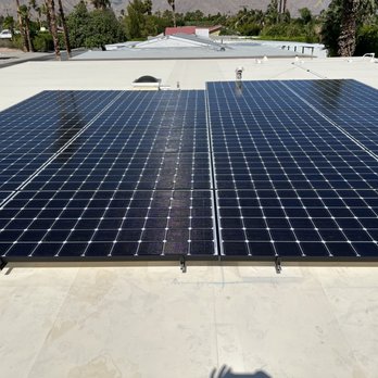 Sunlogix - Super sleek panels on our flat roof, impossible to see from the street. - Solar Installation Near Me - Palm Desert, California Sunlogix - Super sleek panels on our flat roof, impossible to see from the street. - Solar Installation Near Me - Palm Desert, California