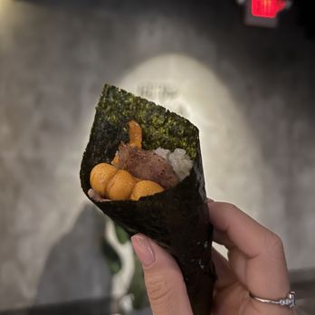 Ocean Code Handroll Bar - Uni and wagyu beef hand roll - Japanese Near Me - Carle Place, New York