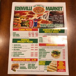 Edenville Market - Menu