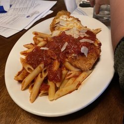The Centredale Revival - Perfectly cooked, lightly breded super tender chicken parm.