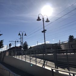 Caltrain - Palo Alto Station - Outside on an autumn morning