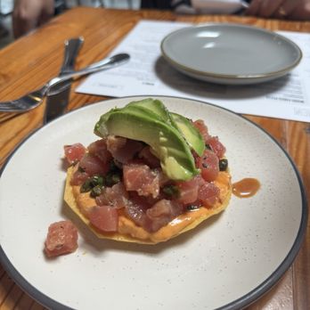 Tazza Kitchen Scott's Addition - Tuna Tostada - New American Near Me - Richmond, Virginia Tazza Kitchen Scott's Addition - Tuna Tostada - New American Near Me - Richmond, Virginia