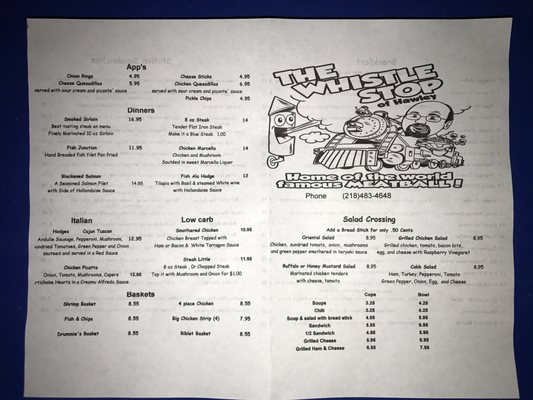 Menu photo 2 Whistle Stop Hawley, MN Menu photo 2 Whistle Stop Hawley, MN