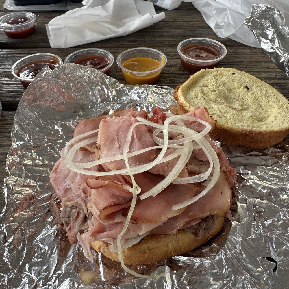 Fast Eddie's Pit Beef - 2 meat sandwhich - Sandwiches Near Me - Fallston, Maryland
