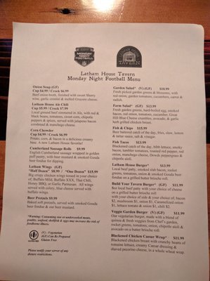 Menu photo 6 Latham House Tavern Lyme, NH Menu photo 6 Latham House Tavern Lyme, NH