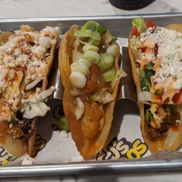 Korean BBQ taco, Asian Fusion taco, Original taco - all fabulous! Korean BBQ taco, Asian Fusion taco, Original taco - all fabulous!