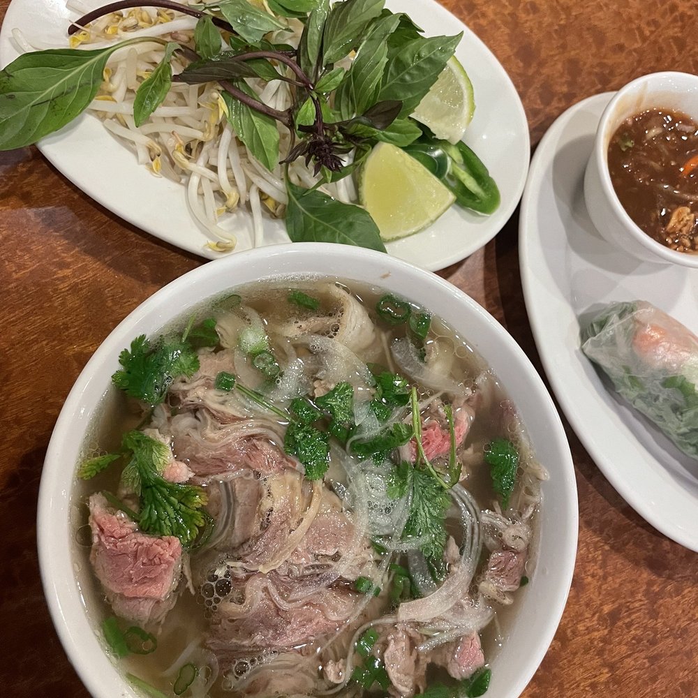 Pho So 1 - #12 Tái Nam Gau Rare Steak, well done flank and fatty brisket in rice noodle soup. Fresh bean sprouts, jalapeños, basil and lime - Vietnamese Near Me - Simi Valley, California Pho So 1 - #12 Tái Nam Gau Rare Steak, well done flank and fatty brisket in rice noodle soup. Fresh bean sprouts, jalapeños, basil and lime - Vietnamese Near Me - Simi Valley, California