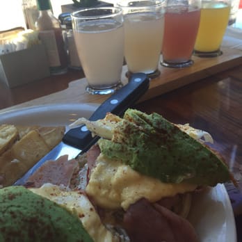 Eat Chow - The New Chow Benedict and the Mimosa sampler. - Breakfast & Brunch Near Me - Costa Mesa, California Eat Chow - The New Chow Benedict and the Mimosa sampler. - Breakfast & Brunch Near Me - Costa Mesa, California