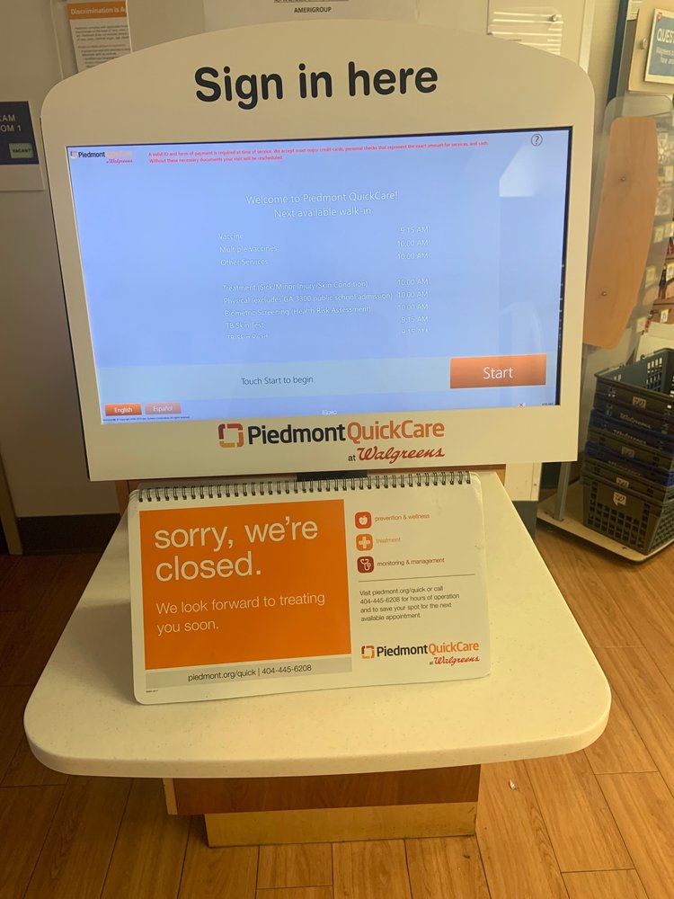 PIEDMONT QUICKCARE AT WALGREENS SMYRNA Walkin Clinics 2670 Cobb Pkwy SE, Smyrna, GA