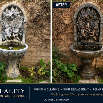 Quality Fountain Service - BEFORE AFTER Bringing fountains back to life. Quality Fountain Service - General Contractors Near Me Quality Fountain Service - BEFORE AFTER Bringing fountains back to life. Quality Fountain Service - General Contractors Near Me