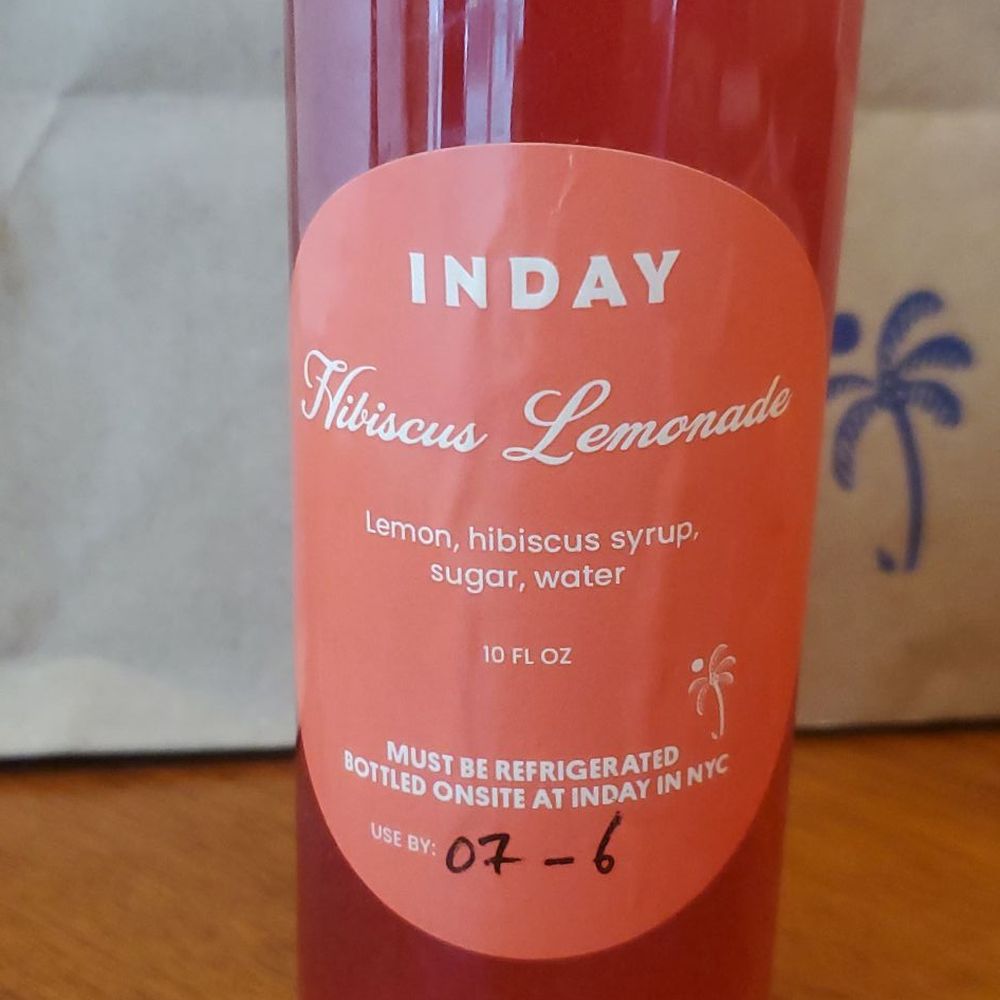 INDAY - Hibiscus Lemonade. - Indian Near Me - New York, New York INDAY - Hibiscus Lemonade. - Indian Near Me - New York, New York