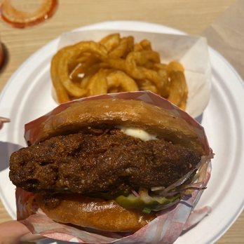 The Bird - Spicy chicken sandwich and curly fries - Chicken Shop Near Me - San Francisco, California The Bird - Spicy chicken sandwich and curly fries - Chicken Shop Near Me - San Francisco, California