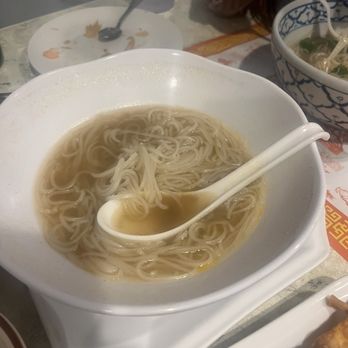 Thai Taste 2 - 44. Pho Kai or Pho Beef (Meatball) Rice Noodle Soup - Thai Near Me - Bonita, California