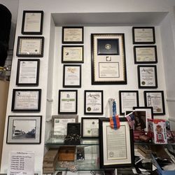 Nuts For Candy - Wall of certificates/awards!