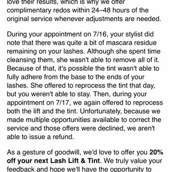 The Lash Lounge - As you can see, there is no tint or lift on my eyelashes. The photos were taken the morning following my appointment. - Eyebrow Services Near Me - Tulsa, Oklahoma The Lash Lounge - As you can see, there is no tint or lift on my eyelashes. The photos were taken the morning following my appointment. - Eyebrow Services Near Me - Tulsa, Oklahoma