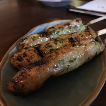 Yakitori Hachibei - Tsukune (ground chicken). Not the best in town, but still really tasty. - Japanese Near Me - Honolulu, Hawaii Yakitori Hachibei - Tsukune (ground chicken). Not the best in town, but still really tasty. - Japanese Near Me - Honolulu, Hawaii