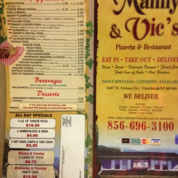 Manny & Vics Pizzeria - Pizza Near Me - Vineland, New Jersey Manny & Vics Pizzeria - Pizza Near Me - Vineland, New Jersey