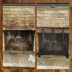 Stone Hearth Cleaning