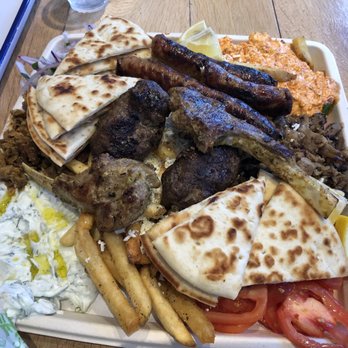 GRECO - Combo platter $38 - Greek Near Me - Boston, Massachusetts