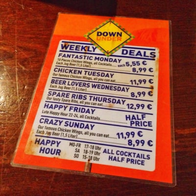 Menu photo 8 Down Under Pub & Grill Hamburg, HH