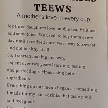 Teews - Their why - Desserts Near Me - Shoreline, Washington