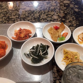 Korean Palace - Banchan - simple but enough for the meal - Korean Near Me - San Jose, California
