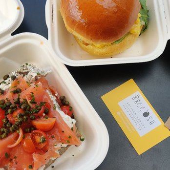 Bree'osh - Montecito - Bree'osh Burger and Salmon Trite - Coffee & Tea Near Me - Santa Barbara, California