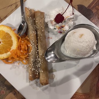Sabai Thai Winchester - Banana In A Blanket A'la Mode - Thai Near Me - Winchester, Virginia