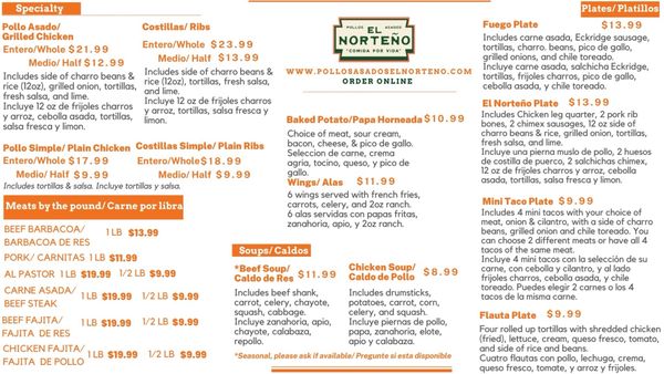 Menu photo 6 Pollos Asados El Norteno Austin, TX Menu photo 6 Pollos Asados El Norteno Austin, TX
