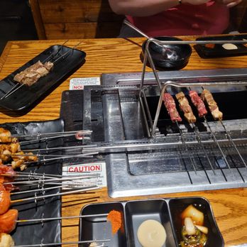 Gui Gui - Meat skewers. Regular beef and galbi beef, gochujang pork, teriyaki chicken, sausage and rice cake, fried tofu. - Kebab Near Me - Toronto, Ontario