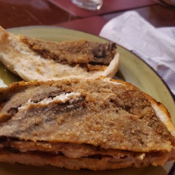 Bay Ridge Pizza - Eggplant panini opened. - Pizza Near Me - Brooklyn, New York