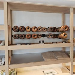 Modern Bread and Bagel - The bagel wall!