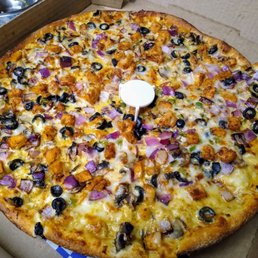 Large Chicken Curry Pizza Large Chicken Curry Pizza