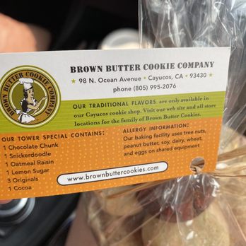 Brown Butter Cookie - Tower special flavors - Bakeries Near Me - Cayucos, California Brown Butter Cookie - Tower special flavors - Bakeries Near Me - Cayucos, California