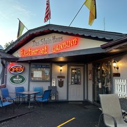 Das Steinhaus - If the music is too loud, come outside and sit on the patio. Pretend you're a German: if the weather is decent get outside!