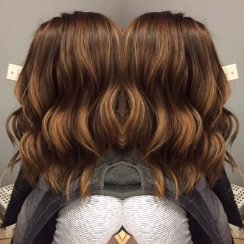 Salon G - Looking to add dimension into her existing color. We added some balyage & ombre & toned to a Carmel brown! - Hair Salons Near Me Salon G - Looking to add dimension into her existing color. We added some balyage & ombre & toned to a Carmel brown! - Hair Salons Near Me
