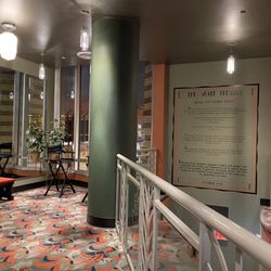 The State Theatre - Sitting area in the upstairs lobby. The theatre serves alcohol so this is a place to chill before or after a show.